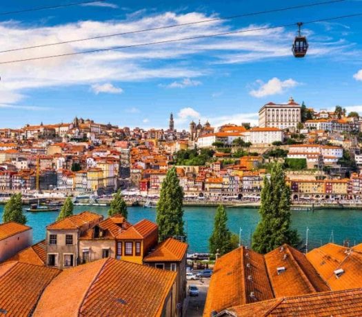Panorama de la ville de Porto au Portugal