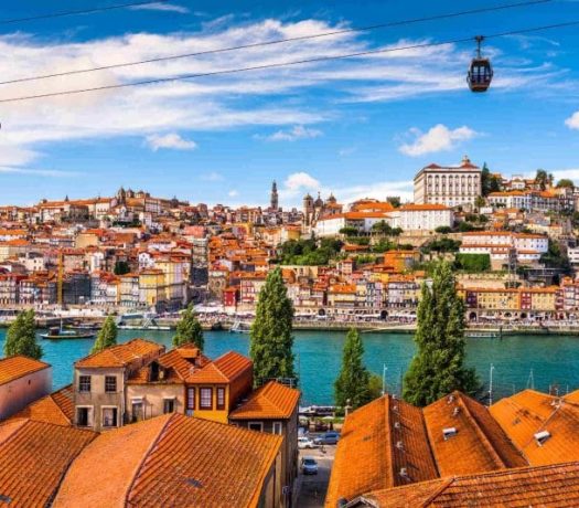 Panorama de la ville de Porto au Portugal