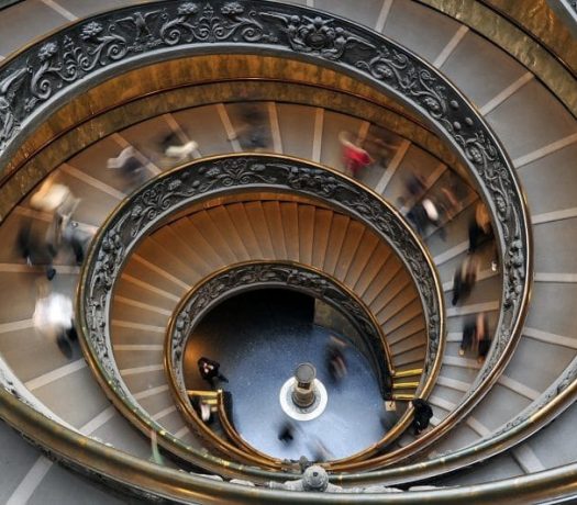 Escaliers de la Chapelle Sixtine, au Vatican