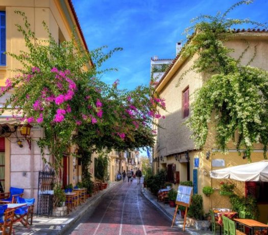 Le quartier de Plaka à Athènes