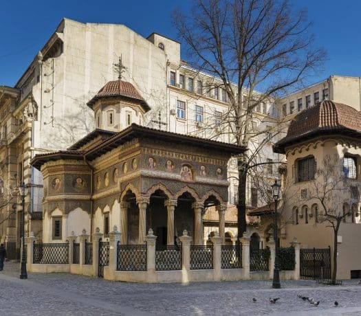 Le Monastère Stavropoleos dans le vieux-centre de Bucarest