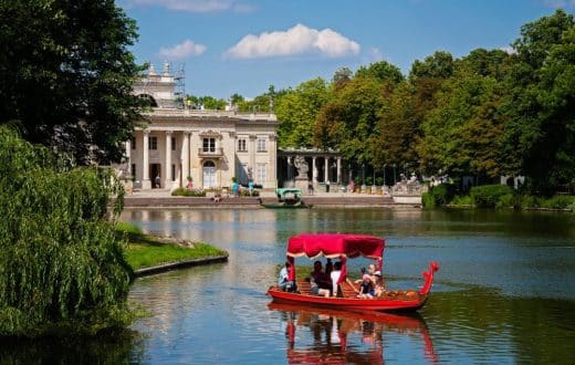 Le parc Lazienki et le monument de Chopin
