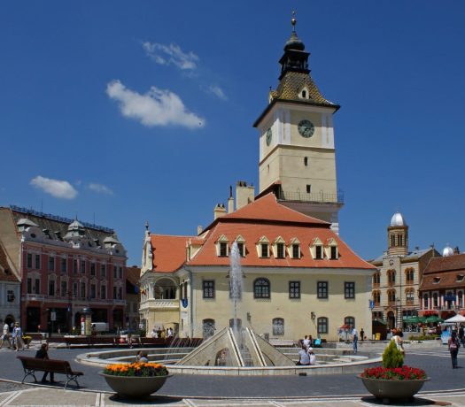 Le Centre-ville de Brasov, en Roumanie