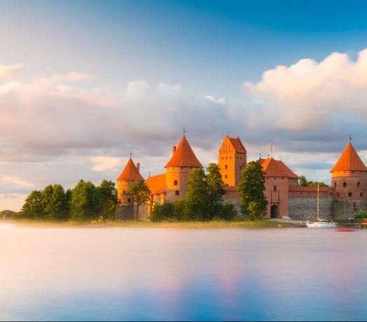Le château de Trakai en Lithuanie Pays Baltes