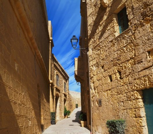 Rue à Gozo à Malte