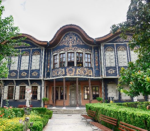 Rue dans le centre-ville de Plovdiv