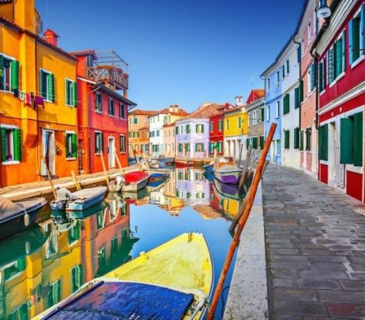 L'île de Burano, en Vénétie