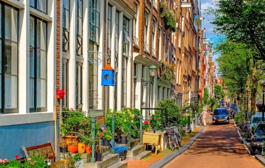 Le centre-ville d’Amsterdam